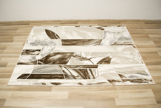 Dywan Elisa PF133 Brown Gold Brąz Beż Mozaika Kwiaty