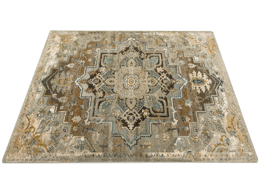 Wełniany Dywan Dywilan Omega Abbas Koniak Ornament