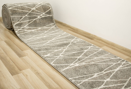 Chodnik Lara E54A_FTA63 b Beż krem Szary Linie szerokość 67 cm