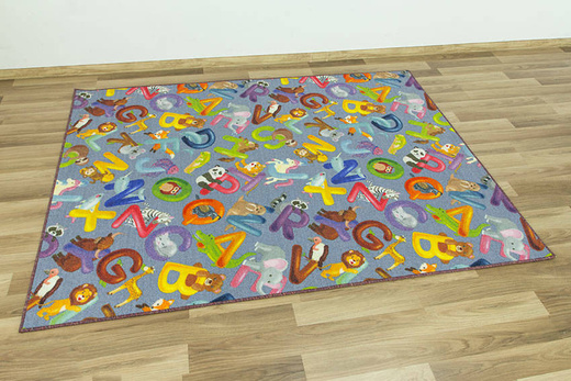 Dywan Alfabet 19 grey Zoo Literki