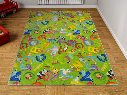 Dywan Alfabet 12 green