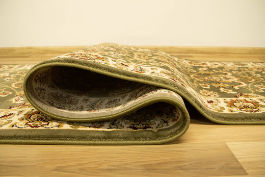 Chodnik Ornamentowy Venezia 1566c Zielony szerokość 67 cm