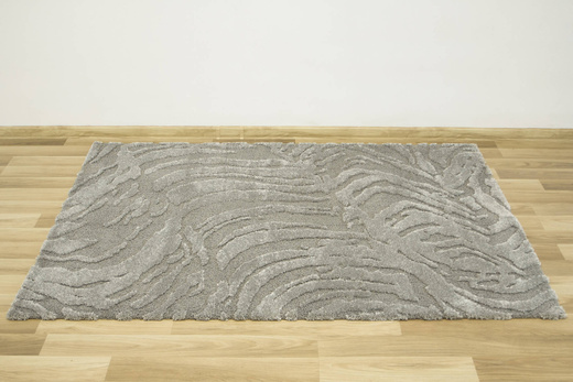 Dywan Coco 59615/77 Shaggy Szary Dwupoziomowy