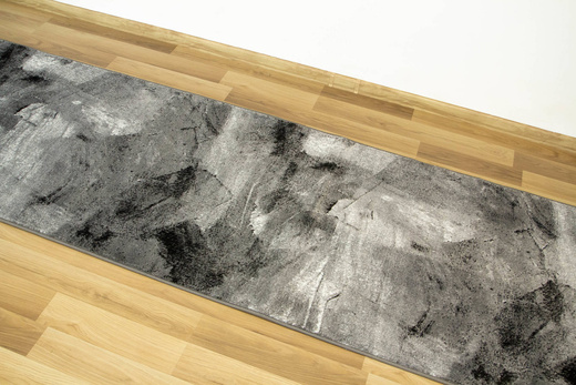 Chodnik Victoria B823A d.grey/l.grey Szary Czarny Przecierany szerokość 100 cm