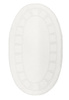 Dywanik Łazienkowy Antypoślizgowy Ocean White Biały Owalny