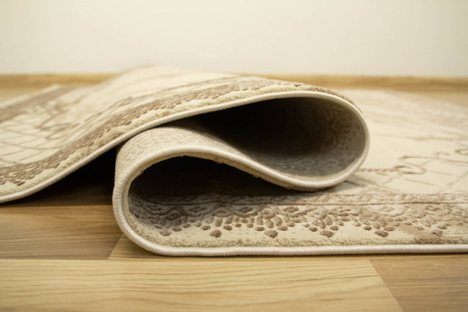 Lśniący Dywan Allora Plus 8164A brown/d.beige Marmur Ornament Beż Brąz