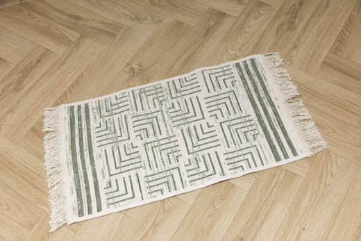 Dwustronny Dywanik Chodniczek Orient 40x70 1 Green Zieleń Krem