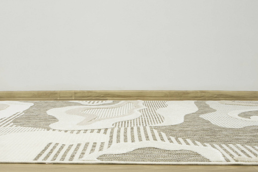 Dywan Sznurkowy Stella D419A beige/white Beż Krem Abstrakcja