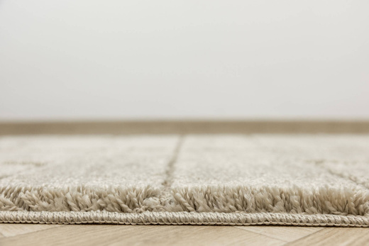 Dywanik Łazienkowy Antypoślizgowy Inez Light Beige Jasny Beż Geometria