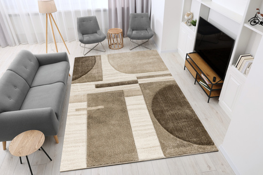 Dywan Kandy N379A white/m.beige Beż Brąz Fryz