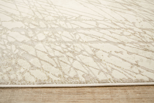 Lśniący Dywan Allora Plus F928A Cream/Cream Krem Marmur Ramka