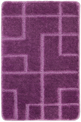 Dywanik Łazienkowy Antypoślizgowy Inez Violet Fioletowy Geometria