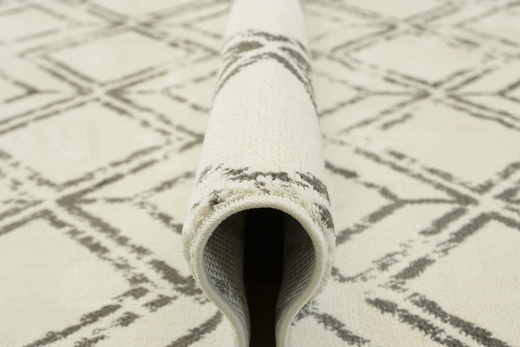 Dywan Karof 2588A white/mink 31 Szarobrązowy Krem Romby