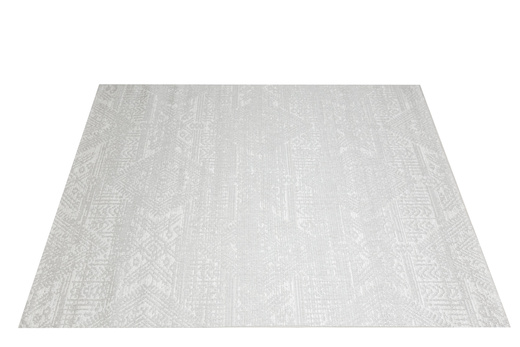 Dywan Sznurkowy Haga 04196A cream/l.grey Szary Krem Ornament Romby Outdoor