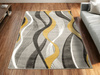 Dywan Amelia B178B grey/d.yellow Szary Żółty Wstęgi Fale