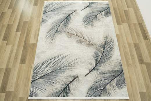 Dywan Oriental 4467 bone/oil green Butelkowa Zieleń Krem Piórka