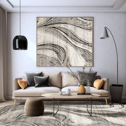 Dywan Matara P176A m.grey/sp. Owalny