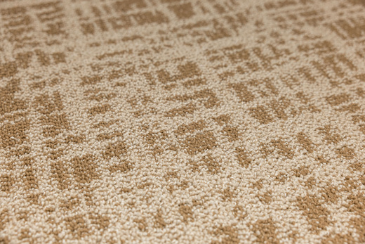 Dywan Pętelkowy Traffic 68 Beige Brąz Beż Kratka Melanż