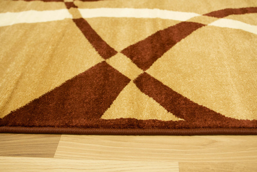 Dywan Nowoczesny Sapphire F06/122 Linie Beż Krem Brąz