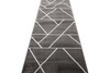 Chodnik Lima C877A Ciemny Szary Krem Trójkąty szerokość 80 cm
