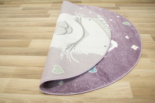 Okrągły Dywan Lima C882B lila/cream Fiolet Krem Lama