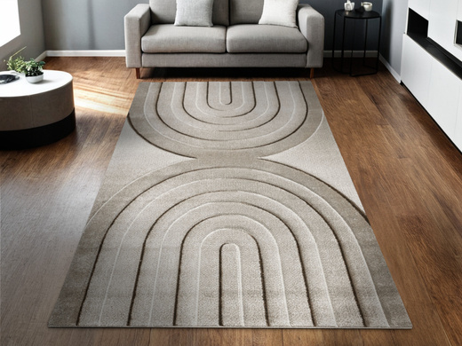 Dywan Agent 40438/870 brown/beig Krem Beż Brąz Półkola