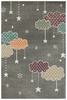  Dywan Lima B069A l.grey/cream Chmurki Gwiazdki