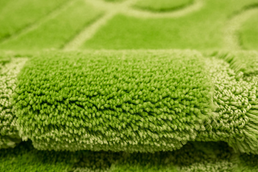 Dywanik Łazienkowy Antypoślizgowy Kobe Light Green Jasny Zielony Linie