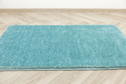 Dywanik Łazienkowy Antypoślizgowy Malmo Niebieski Turkus
