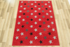 Dywan Fushe 2327 red/black Gwiazdy Czerwony Czarny