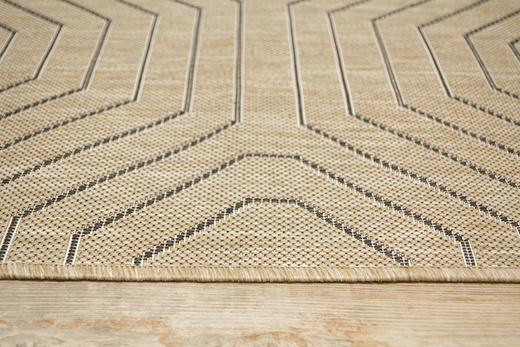 Zewnętrzny Dywan Sznurkowy Jeans 19013/P01 w Heksagony