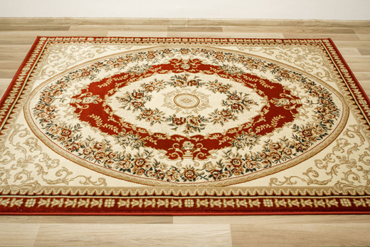 Dywan Super Rose 1898A red/cream Ornament Kwiatowy