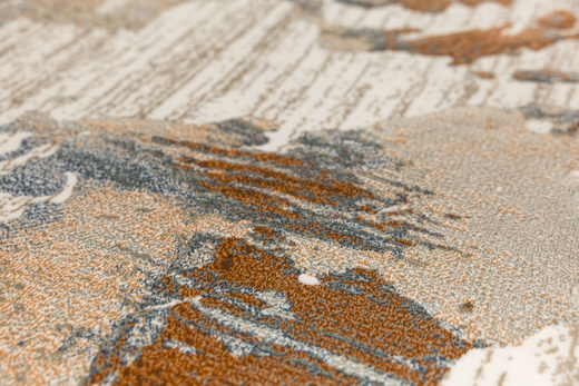 Dywan Argent 14717 O11 Orange Niebieski Pomarańczowy Marmur