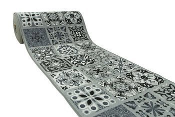 Antypoślizgowy Chodnik Patchwork Szary szerokość 80 cm
