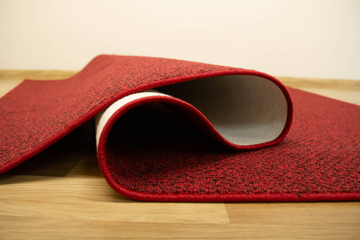 Dywan Pętelkowy Stockholm 35 Czerwony Czarny Melanż