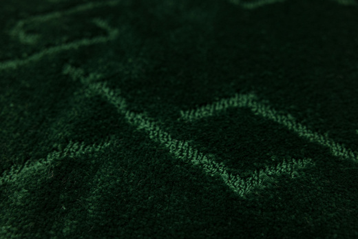 Komplet 2-częściowy Łazienkowy Moreno Green Butelkowa Zieleń Romby