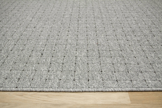 Wykładzina Zembla 73 Szary Grafit Kratka szerokość 5 m