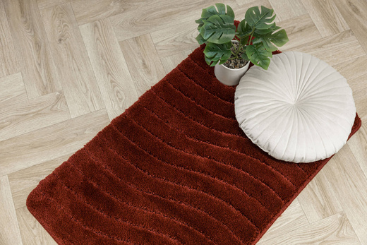 Dywanik Łazienkowy Antypoślizgowy Sara Carmine Fale