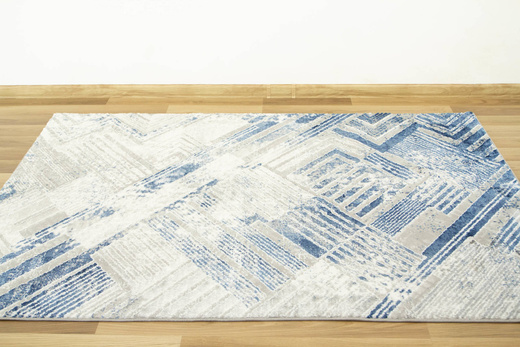 Dywan Home 354 grey/navy Szary Niebieski Paski