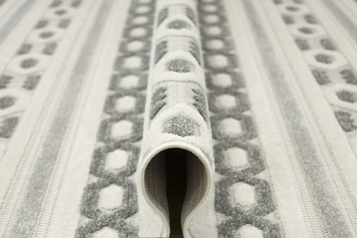 Dywan Sznurkowy Stella D402A white/l.grey Etno Szary Srebrny Krem