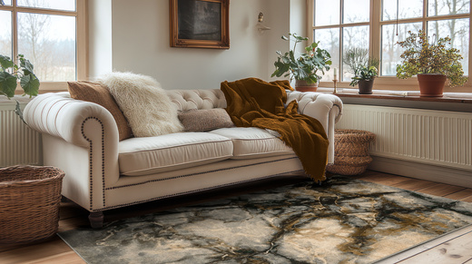 Wełniany Dywan Dywilan Omega Elian Iron Marmur