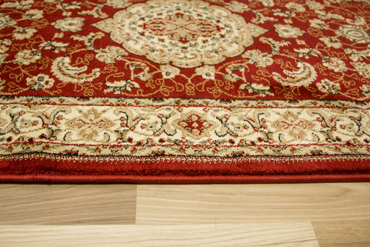 Chodnik 2095A red/cream Ornament Kwiatowy Czerwień Krem szerokość 150 cm