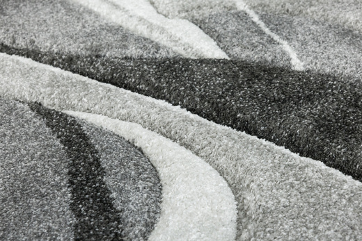 Dywan Kandy N402A m.grey/antraci Fale Abstrakcja Szary Grafit Fryz