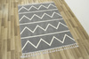 Dywan Karof 6062A white/grey 34 Szary Krem Zygzaki