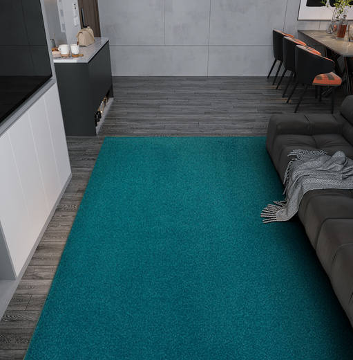 Dywan Carousel 83 turkus na filcu