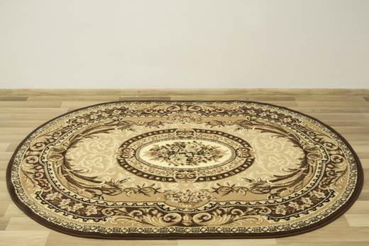 Dywan Gold 042/12A owal Ornament Beż Brąz