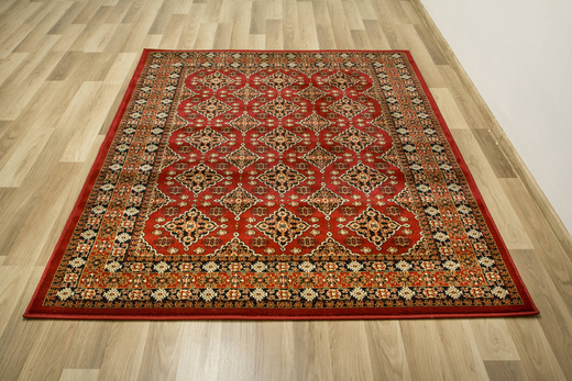 Dywan Ornamentowy Afgan 6892A red/red Czerwony Czarny Beż