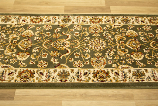 Chodnik Ornamentowy Venezia 1566c Zielony szerokość 67 cm