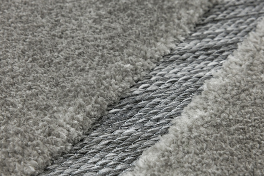 Dywan Shaggy Lula Soft IM89A L.Grey/L.Grey Szary Geometryczny Trójkąty