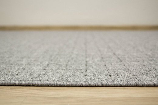 Wykładzina Zembla 73 Szary Grafit Kratka szerokość 5 m